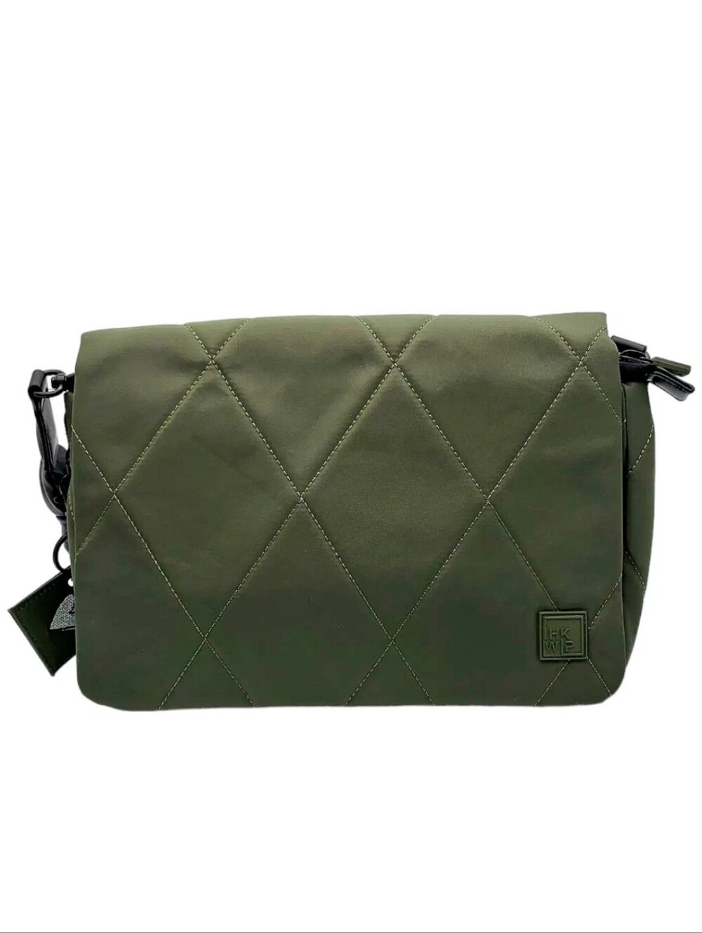 IHKWIP X Shawn Killingher Quilted Olive Green Crossbody Bag NWOT